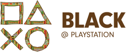 Black at PlayStationロゴ