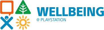 Wellbeing at PlayStationロゴ