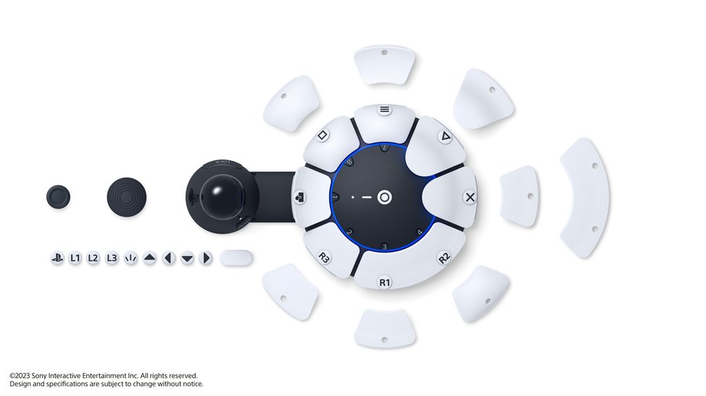 The Access Controller and all its components, including the various buttons.