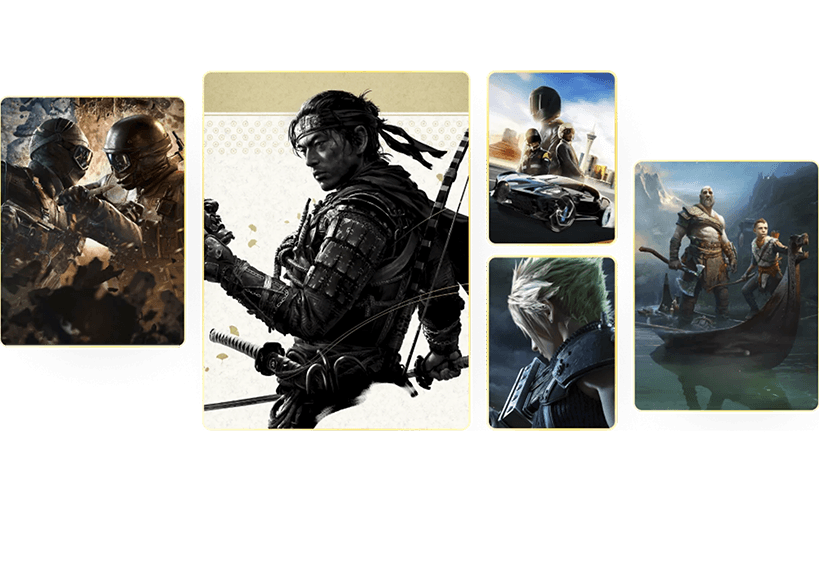 プレイステーションタイトルのコラージュ