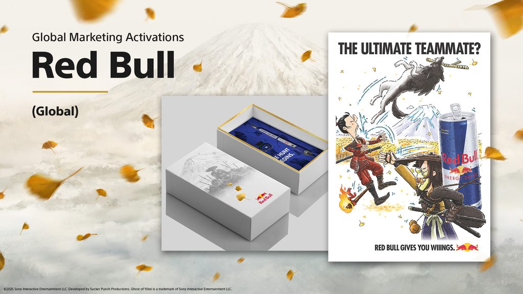 『Ghost of Yōtei』の世界観を反映したさまざまな施策 - Red Bull